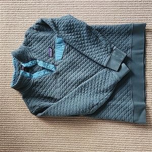 Organic Cotton Quilted Quarter Snap Sweatshirt